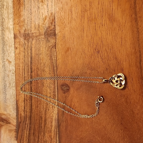 Stunning Amythest Necklace NWOT 14K Goldplated - Picture 4 of 5